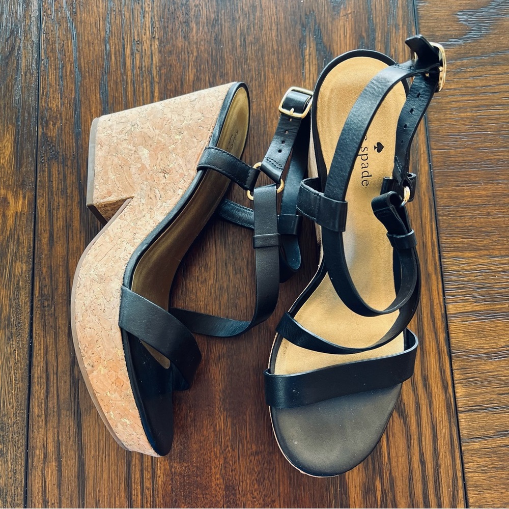 Kate Spade Cork Wedge Heels